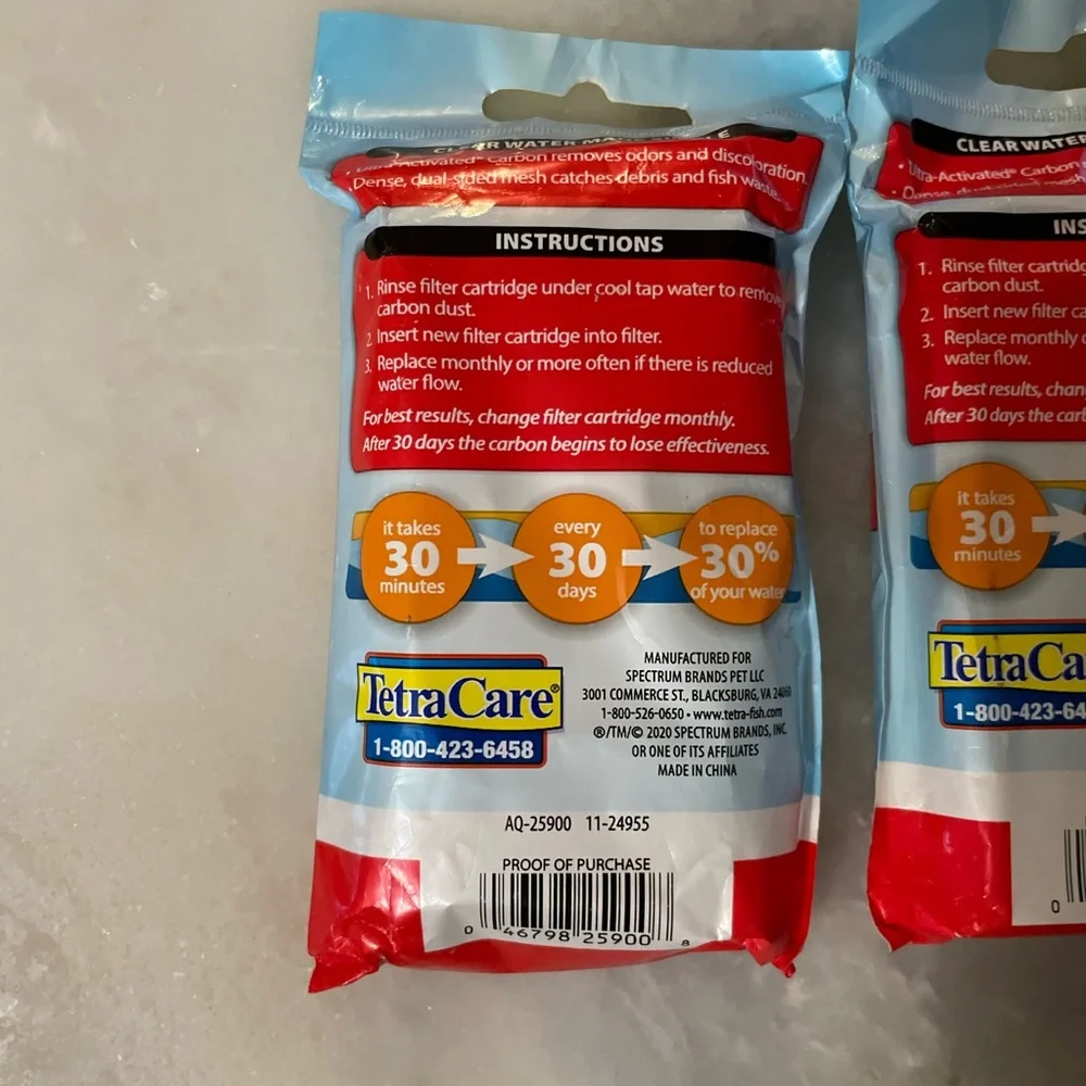 Tetra Whisper Filter Cartridges Size Small Bundle of 2